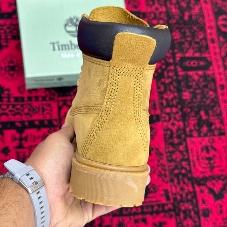 بوت تیمبرلند تمام چرم اورجینال شتری روشن